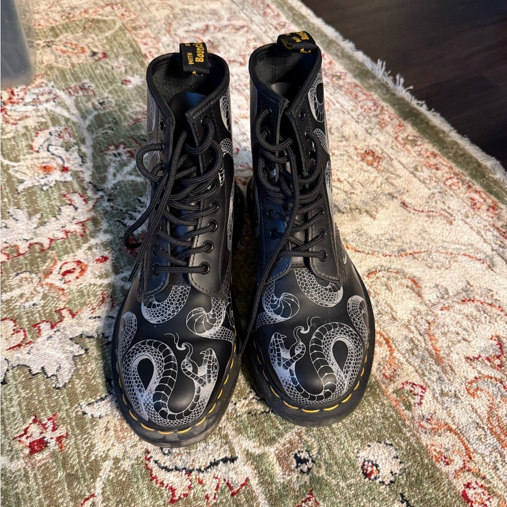 Dr Martens Boots with Snake Design